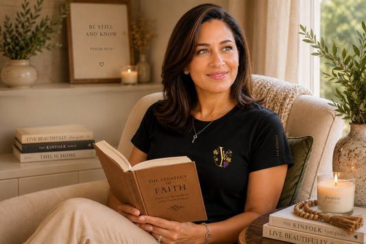 Orion's Oasis™ | Three Times Victorious Embroidered Christian T-Shirt